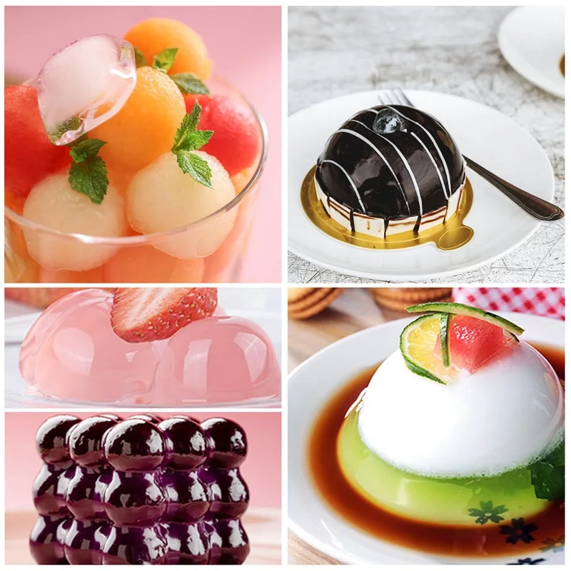 

3PCS 6-hole Hemispherical Silicone Cake Mold Hemispherical Chocolate Mold Dessert Cake Decoration Baking Tool