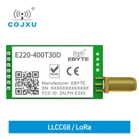 llcc68 lora wireless module 433mhz 470mhz 30dbm long range 10km rssi cojxu e220 400t30d sma k dip uart transmitter receiver