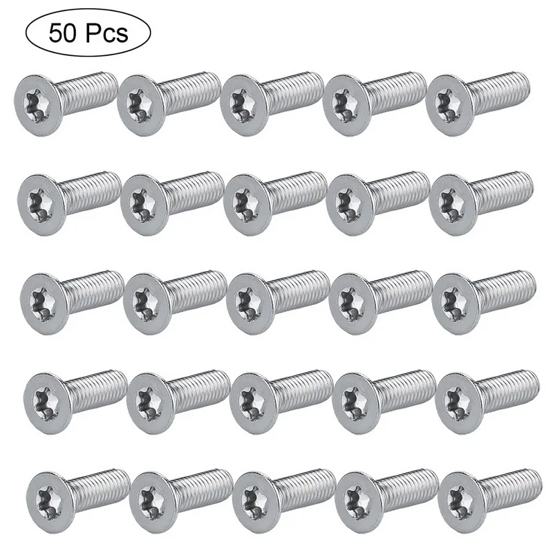 50 шт. Torx деревянные винты M2 M2.5 M3 M4 3-30 мм из нержавеющей стали 304 винт с потайной