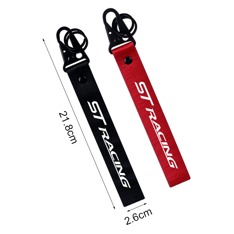 Брелок для ключей с нейлоновой лентой значок логотипом ST RACING Ford FOCUS 3 Mondeo Fiesta Kuga MK2