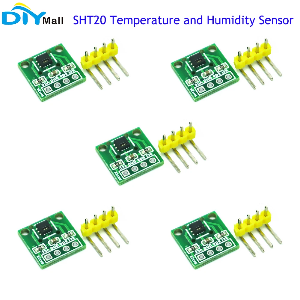 

5pcs SHT20 Temperature and Humidity Sensor Module Digital Temperature and Humidity Measurement I2C Communication For Arduino