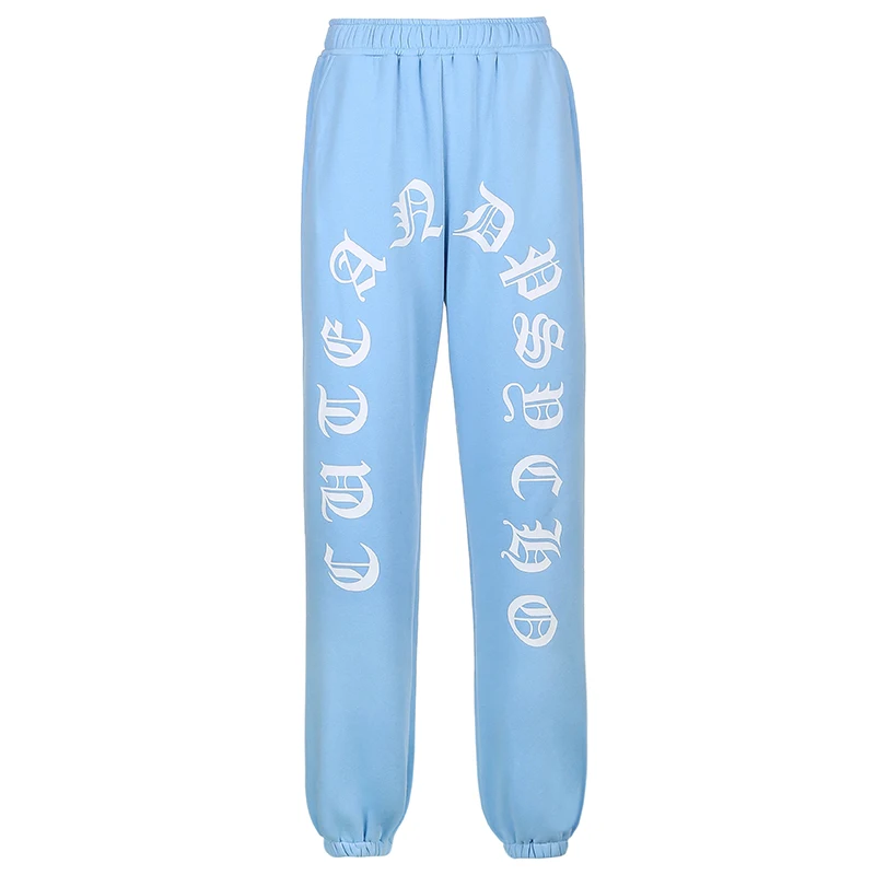 

Hot Letter Printed Joggers Women Sweatpants Streetwear Harajuku Loose Harem Trousers Fashion High Waist Cotton Pants