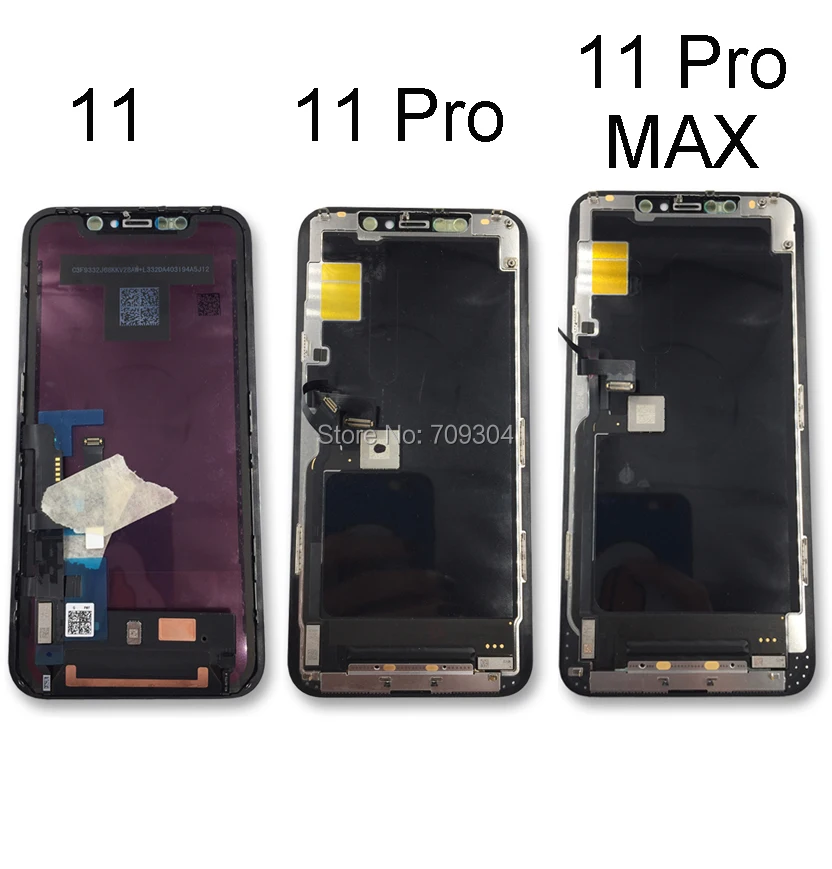 DHL ЖК-дисплей для iPhone 11 Pro Max ЖК-дисплей с 3D сенсорным OLED экраном дигитайзер сборка Замена