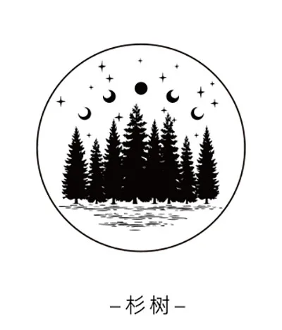 Moodtape дерево воск печать штамп для DIY подарок/пригласительный альбом декоративная печать горы Акула календулы металлический штамп печать - Цвет: shan shu