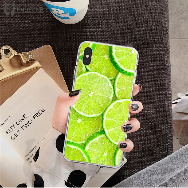 LJHYDFCNB INS fruit lemon orange Smart Cover Soft Shell Phone Case for iPhone 11 pro XS MAX 8 7 6 6S Plus X 5 5S SE XR cover | Мобильные