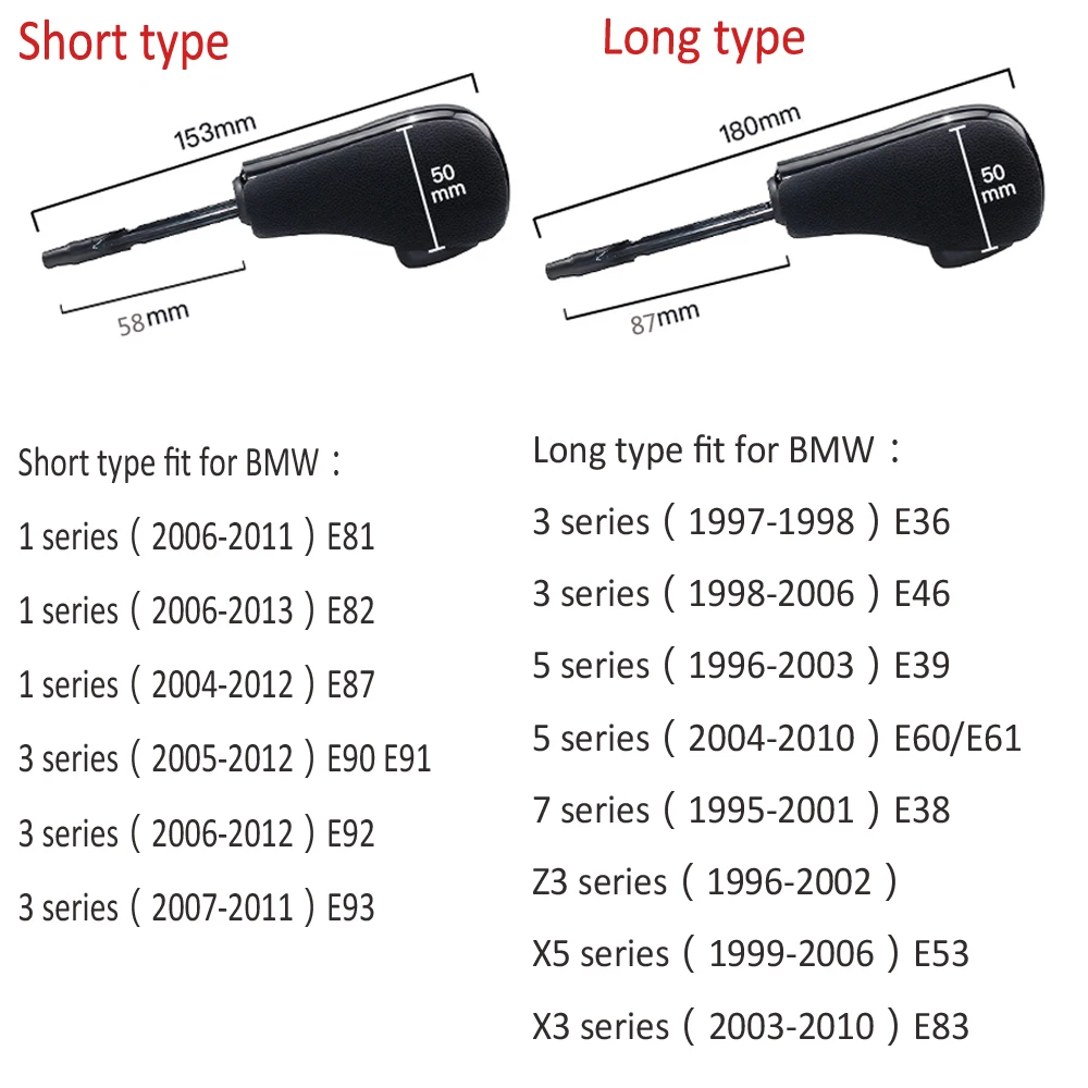 Ручка переключения передач для BMW E39 E46 E53 E60 E61 E63 E64 E83 E81 E82 E87 E90 E91 E92 | Автомобили и