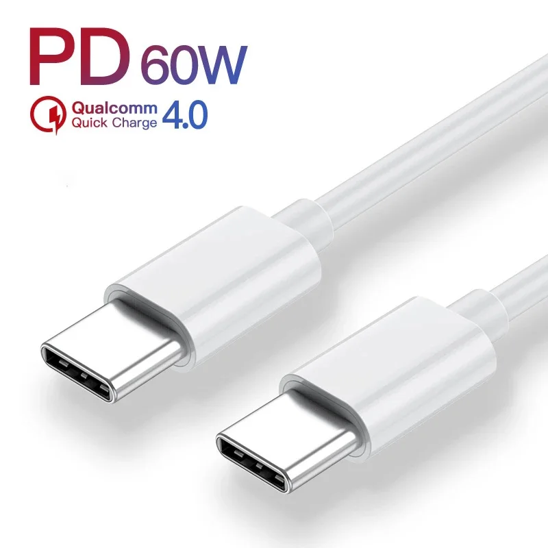 Кабель USB C Type 5A 60 Вт PD кабели для быстрой зарядки шнур передачи данных зарядный