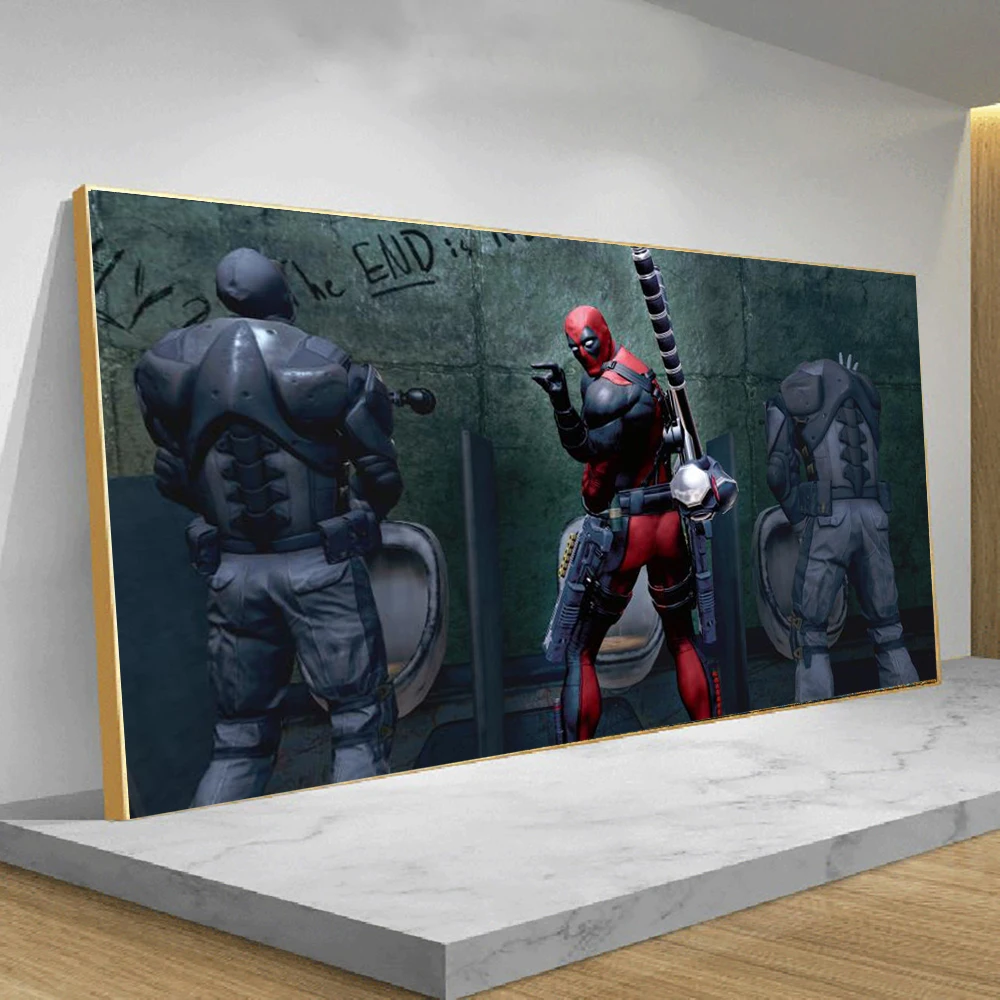 

Graffiti Wall Street Marvel Superheroes in Toil Canvas Painting Graffiti Posters and Prints Wall Art for Living Home Room Decor