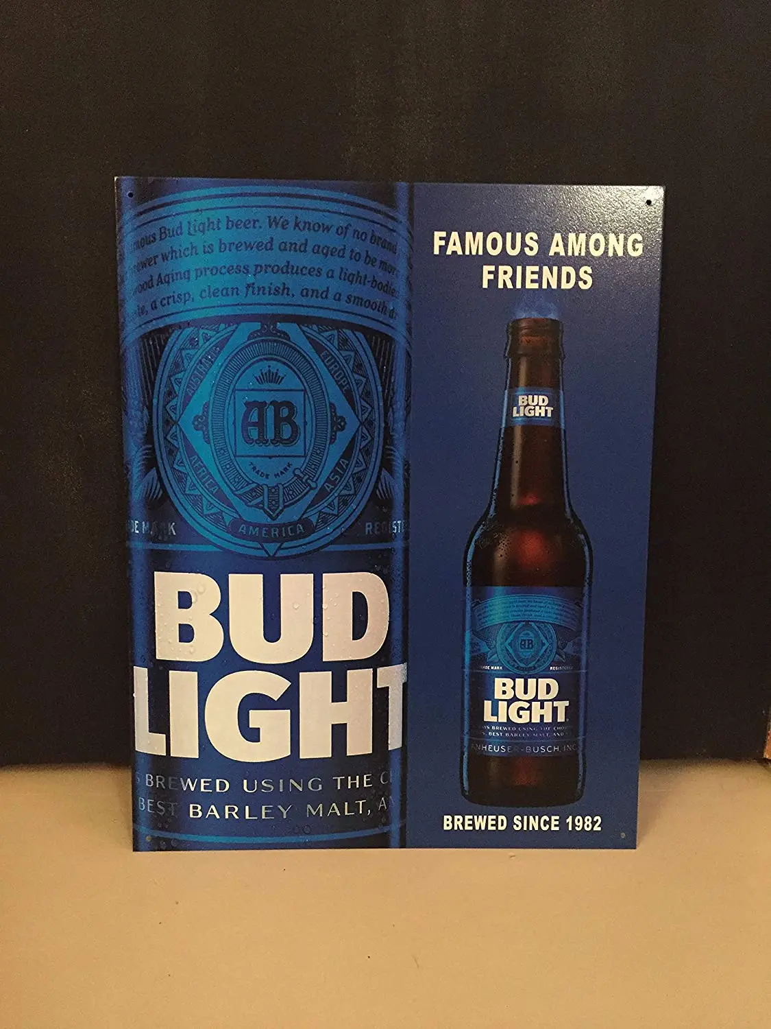 

Diuangfoong Bud Light Vintage Reproduction Metal Sign 12" x 8"