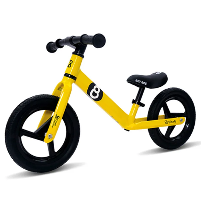 Bike8R король кривых Детей Баланс Велосипед беспедальный безопасный лет ребенок безопасный велосипед ребенок скользящий велосипед 2,3 кг - Цвет: Цвет: желтый