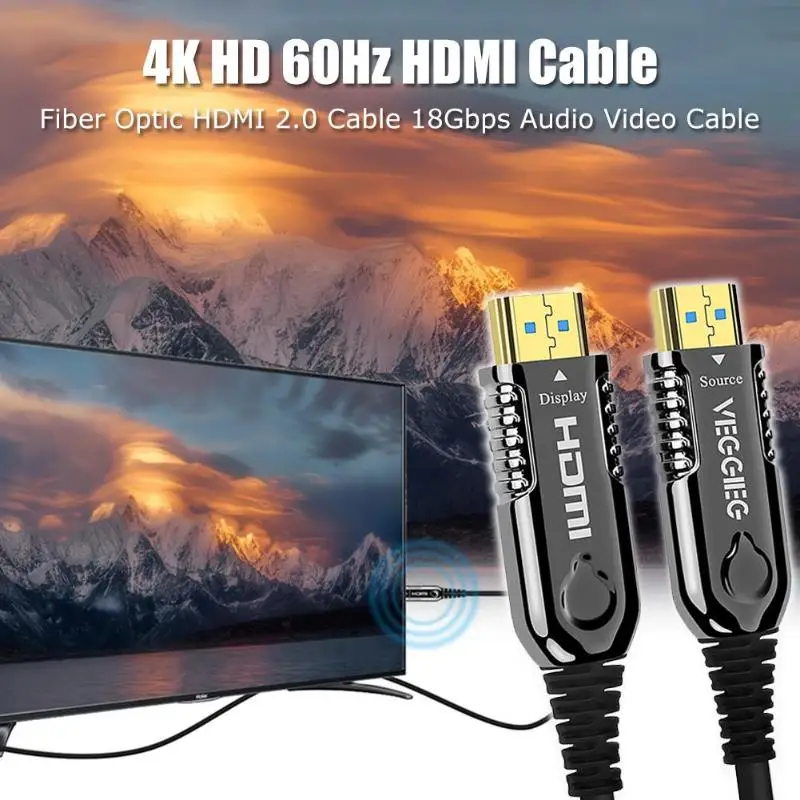 1 м/2 м/5 м/15 м 4 к HD 60 Гц HDMI кабельное волокно оптический HDMI 2,0 18 Гбит/с аудио видео кабель для Xbox One камера для ноутбука аксессуары