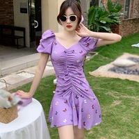 fashion women sexy tube dress butterfly print femme short sleeve stretchy package hip dress patry vestido