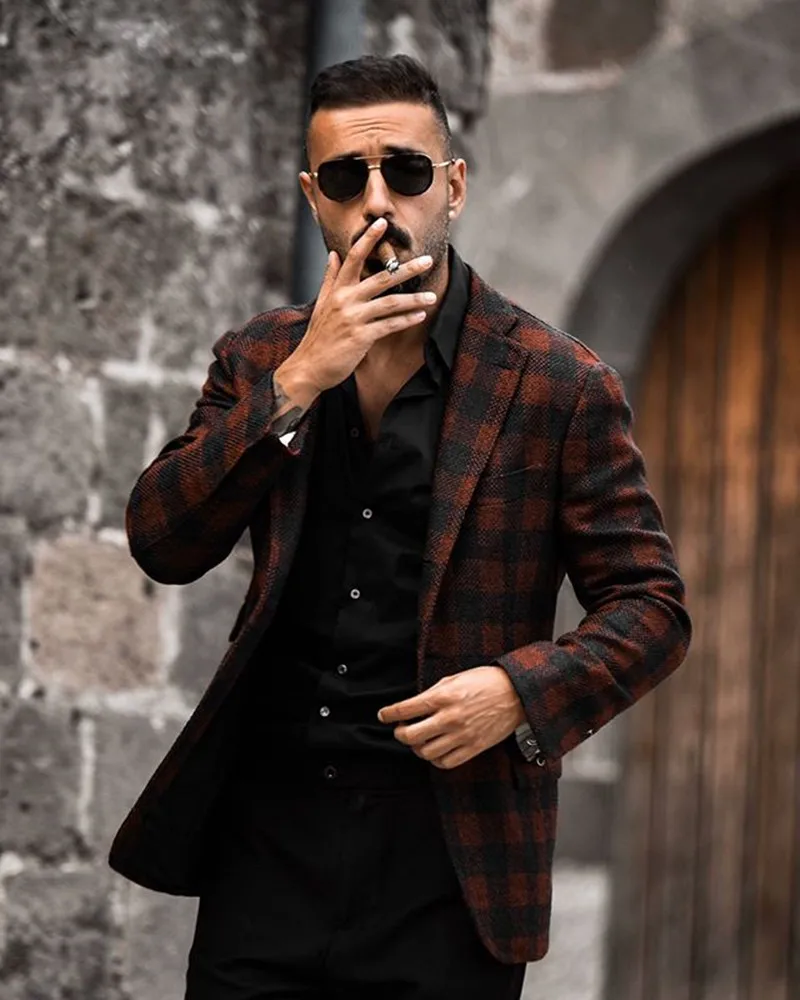 

Новинка 2020, мужские костюмы из смеси шерсти, костюм с отложным воротником, мужской смарт-костюм, мужской облегающий костюм на заказ