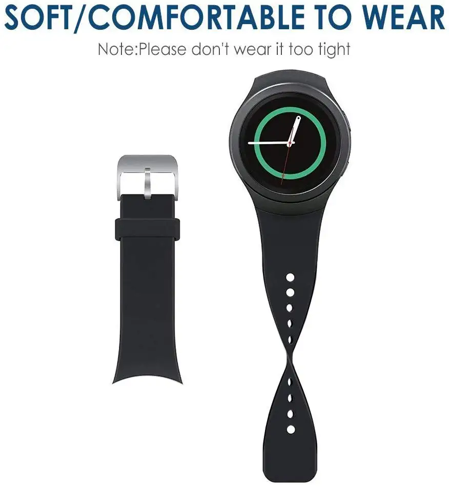 Силиконовый ремешок для часов для samsung Galaxy gear S2 band R720 R730 Smart correa наручный браслет активные ремешки для часов nato