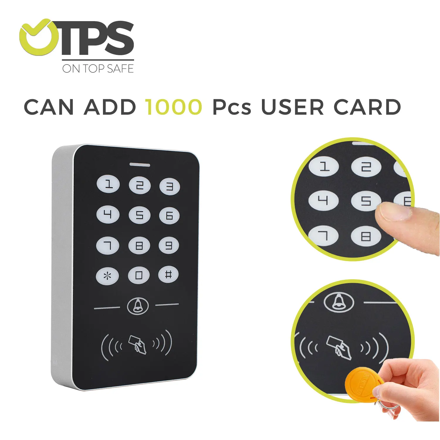Мн 125 кГц RFID Клавиатура доступа контроллер 10 шт. брелки для система контроля