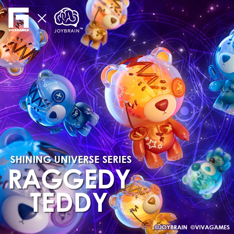 

2020 NEW Blind Box Raggedy Teddy Shining Universe Series Space Your Toy Random Box Toys Figure Games Cute Cool Figure LED Light