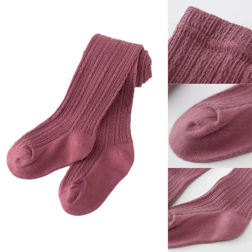 

Kids Toddler Baby Girls Solid Warm Cotton Tights Stockings Pantyhose Pants Socks