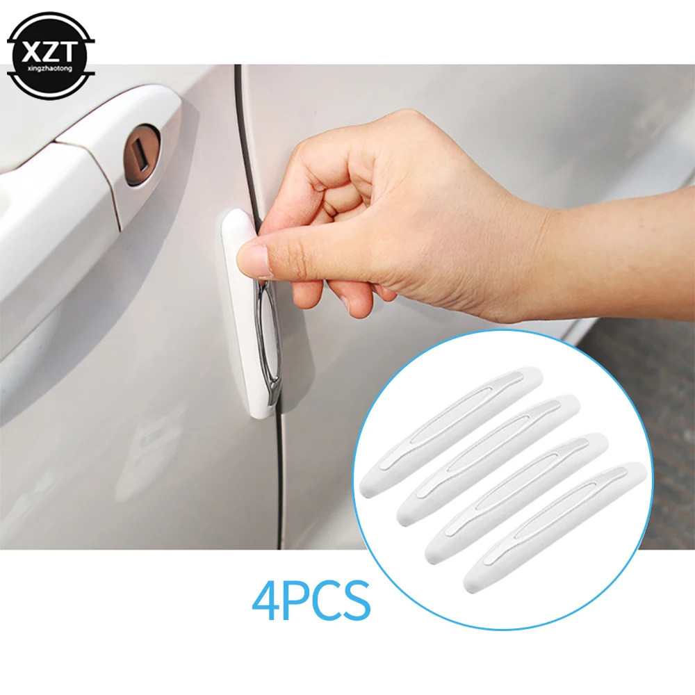 

4Pcs Car Door Protector Guard Strip Scratch Protector Car Rubber Bumper Stickers Auto Door Edge Protection Car Decoration