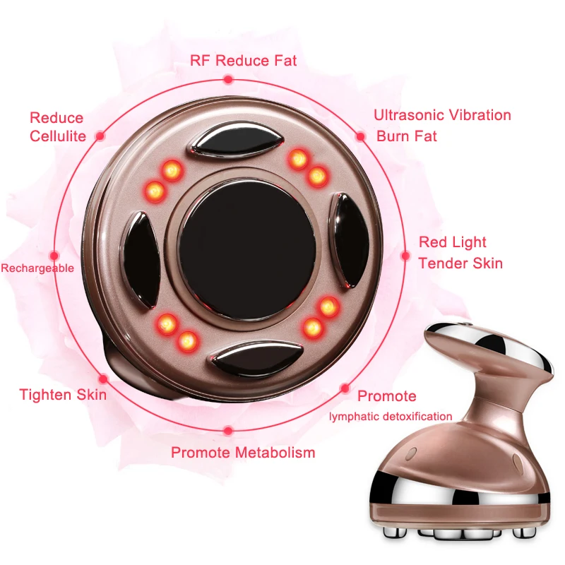 Goede Draagbare Led Ultrasone Cavitatie Rf Lichaam Vermagering Machine Vet Brander Ultrasound Anti Cellulite Massager Lipo Radio Frequentie