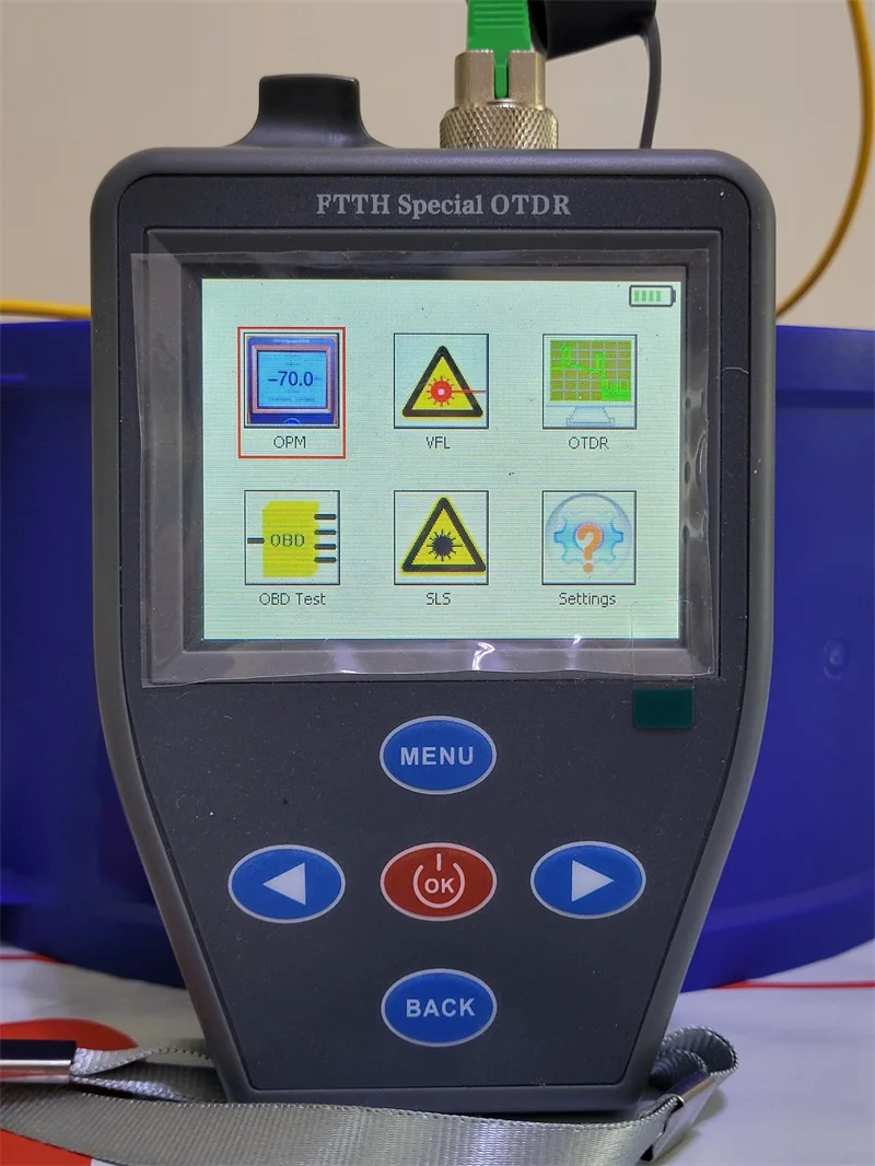 [100% New] FTTH OTDR Handheld Mini Optical Power Meter +Stable light source + VFL Multifunction can Test Active Fiber | Мобильные