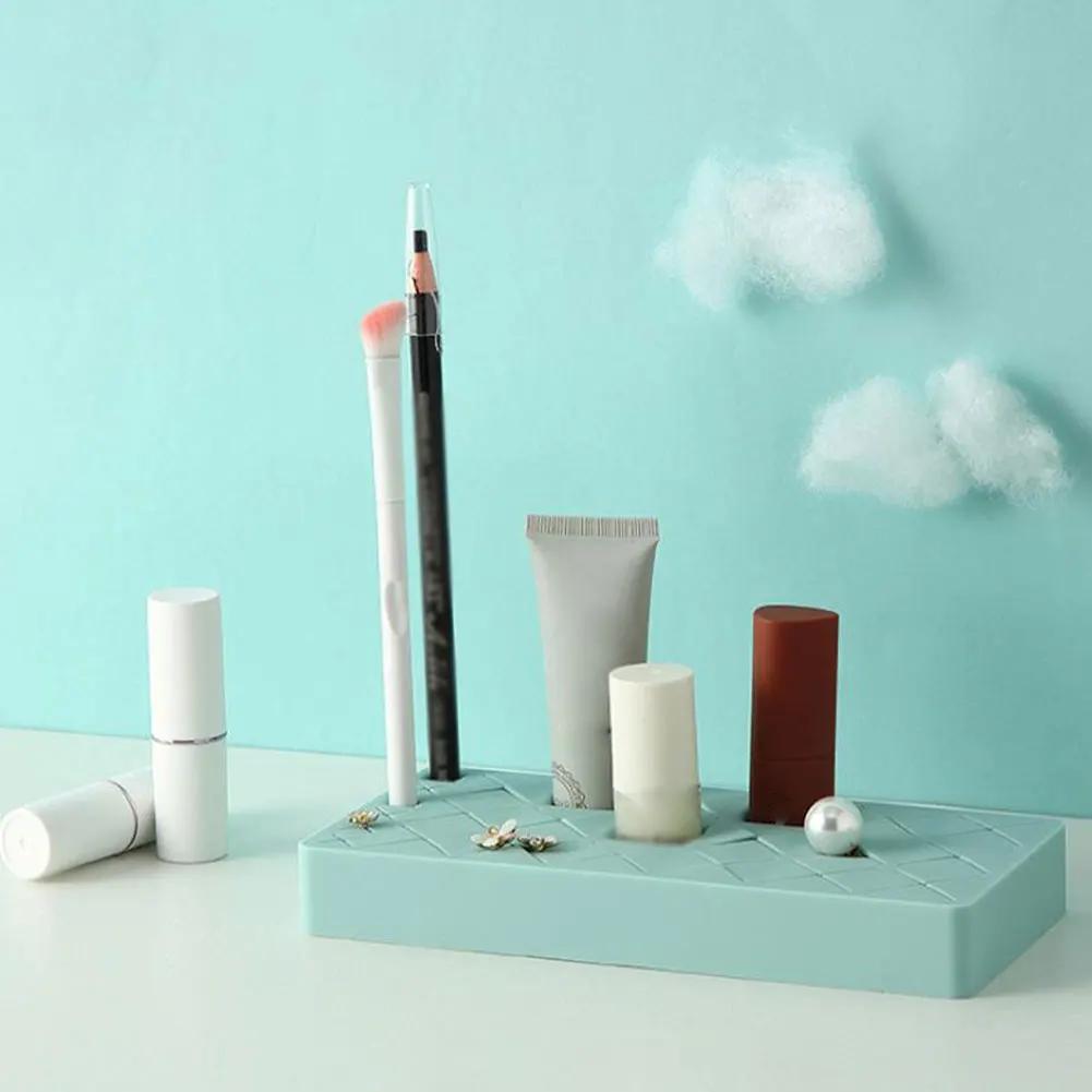 

Lipstick Organizer Makeup Storage Box Lip Gloss Display Base Cosmetic Storage Holder Lipstick Nail Polish Display Stand Holder