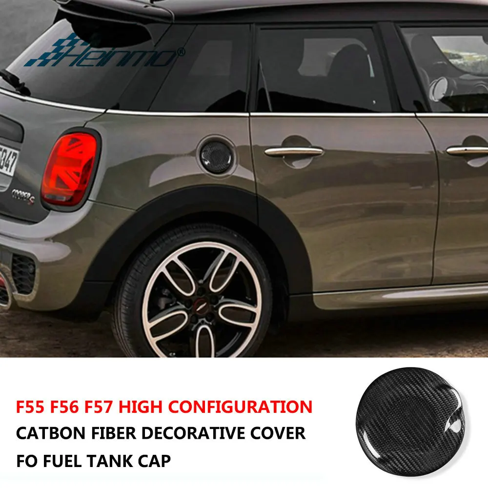 

For MINI Cooper S/JCW R55 R56 R57 F55 F56 F57 Auto Fuel Tank Cap Cover Accessories CooperS Carbon Fiber Protective Decoration