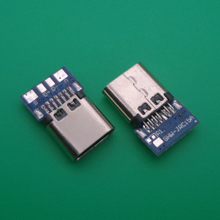 5 шт. USB 3 1 Тип C разъем 14 Pin гнездо сосуд через отверстия PCB 180 вертикальный щит USB-C |