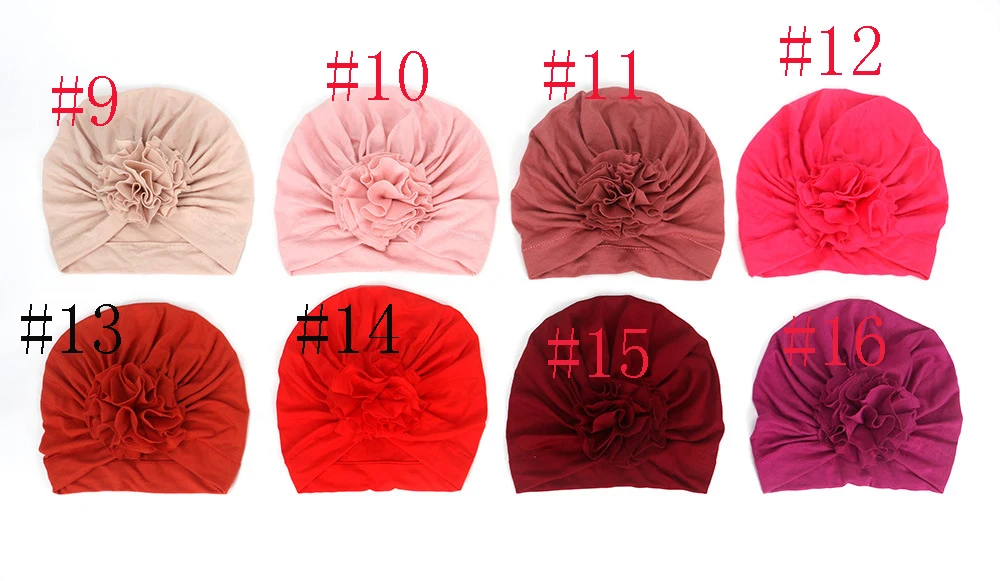 20 шт./лот новинка 2019 модная шапка с цветами для маленьких девочек эластичная
