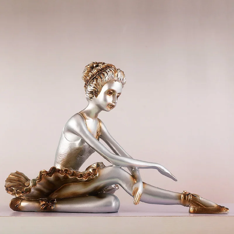 Винтажная балетная скульптура танцор для молодых девушек художественные