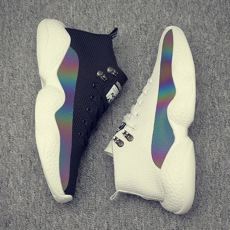 Men Sneakers Outdoor Warm Running Shoes Black White Fur Sport Trainers Winter Athletic Sneakers Men Breathable Walking Footwear