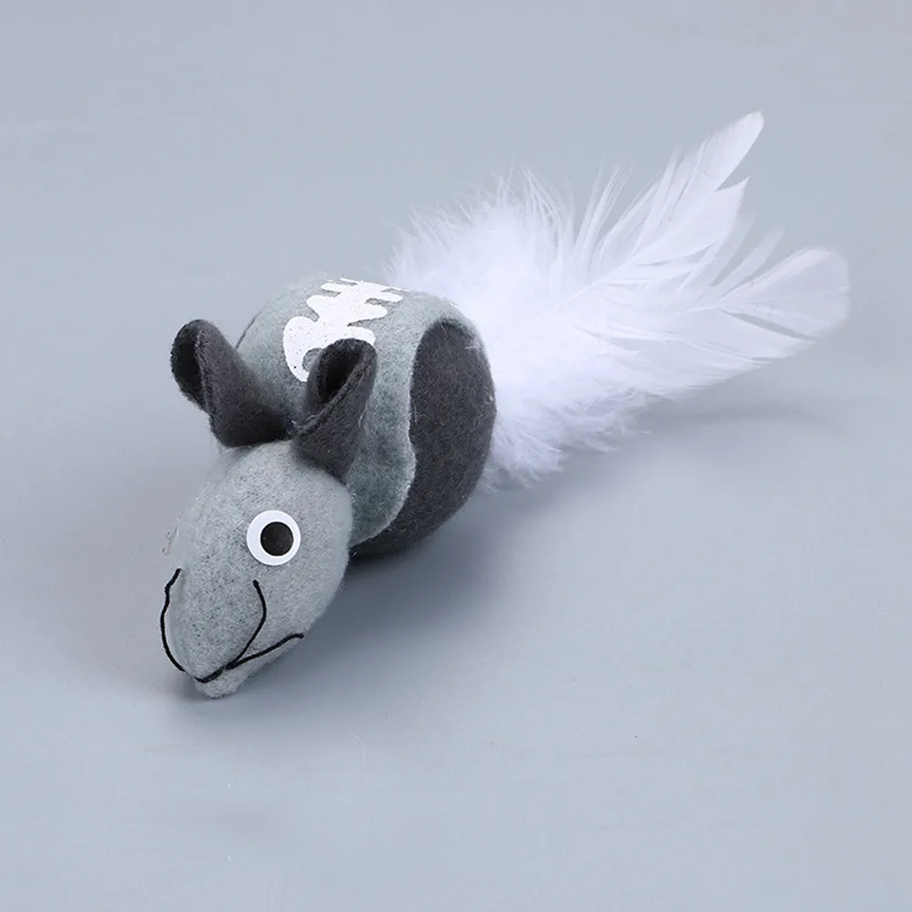 1 шт. кошка перо игрушка палочка с маленьким колокольчиком мышь клетка игрушки