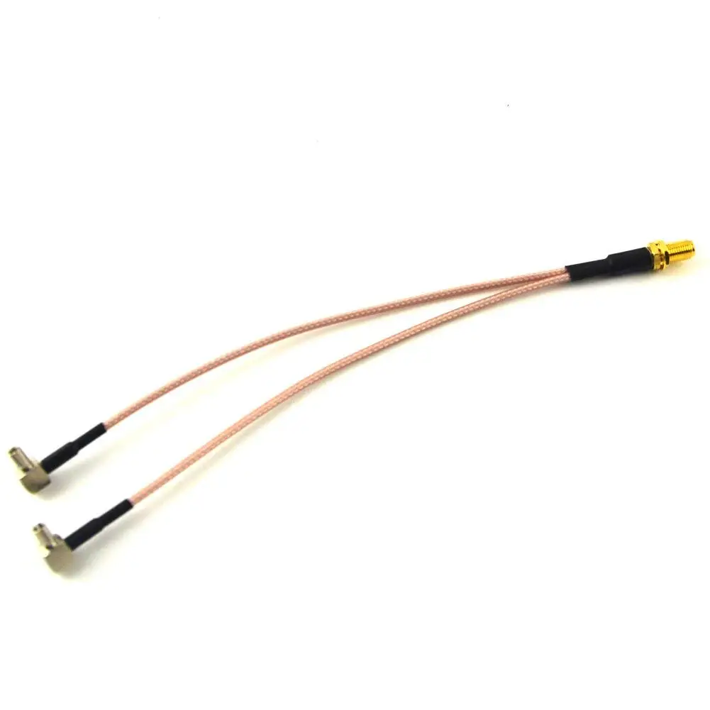 SMA женский в Y Тип 2 X TS9 мужской/CRC9 мужской/MCX разъем сплиттер-Сумматор кабель косичка RG 316 15 см 20 см 30 см - Цвет: RG316 30cm long TS9