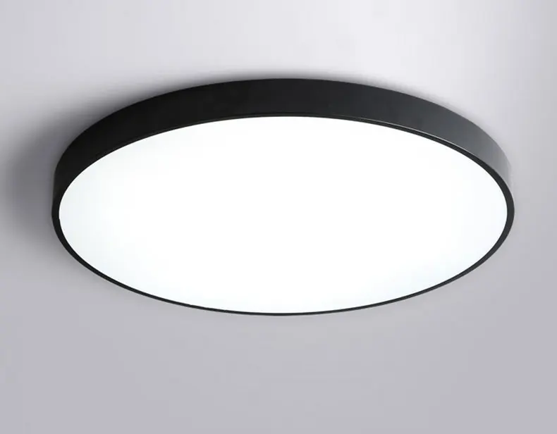 Black Frame Современные светодиодные люстры из металла Ceiing люстра светильник ing гостиная спальня кухня Lampara deco techo светильник, светильники - Цвет абажура: Black Frame