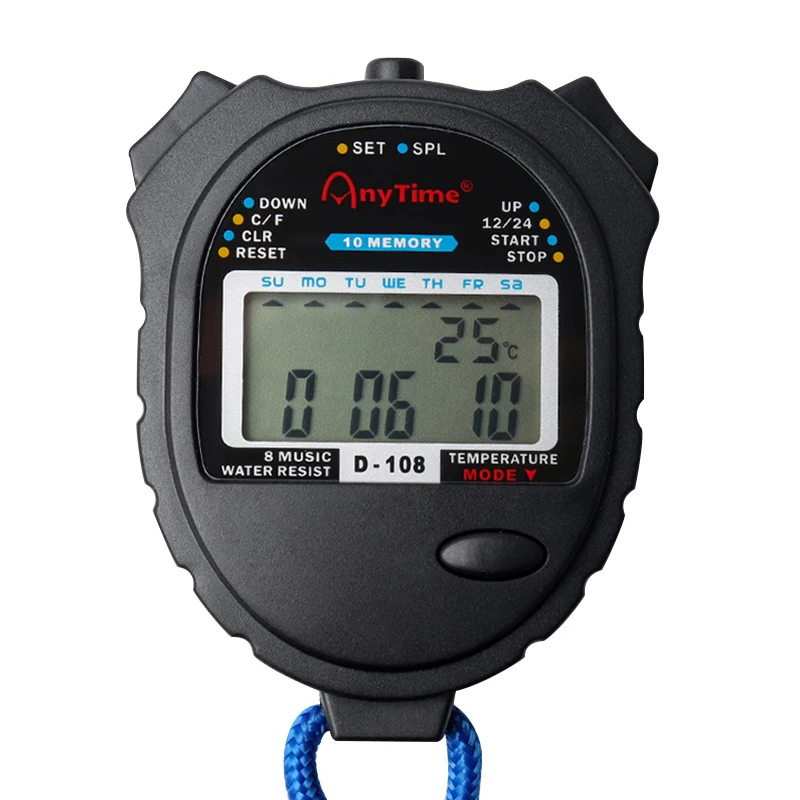 

Professional Electronic Timer Stopwatch Student Training Fitness Competition Dedicated Running Sports Stopwatch Cronmetro