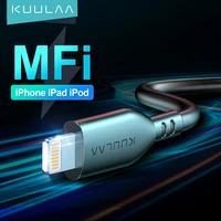 kuulaa mfi usb cable for iphone 13 12 11 pro max x xs xr 8 7 6 plus 2 4a fast charging usb charge cord data cable for lightning