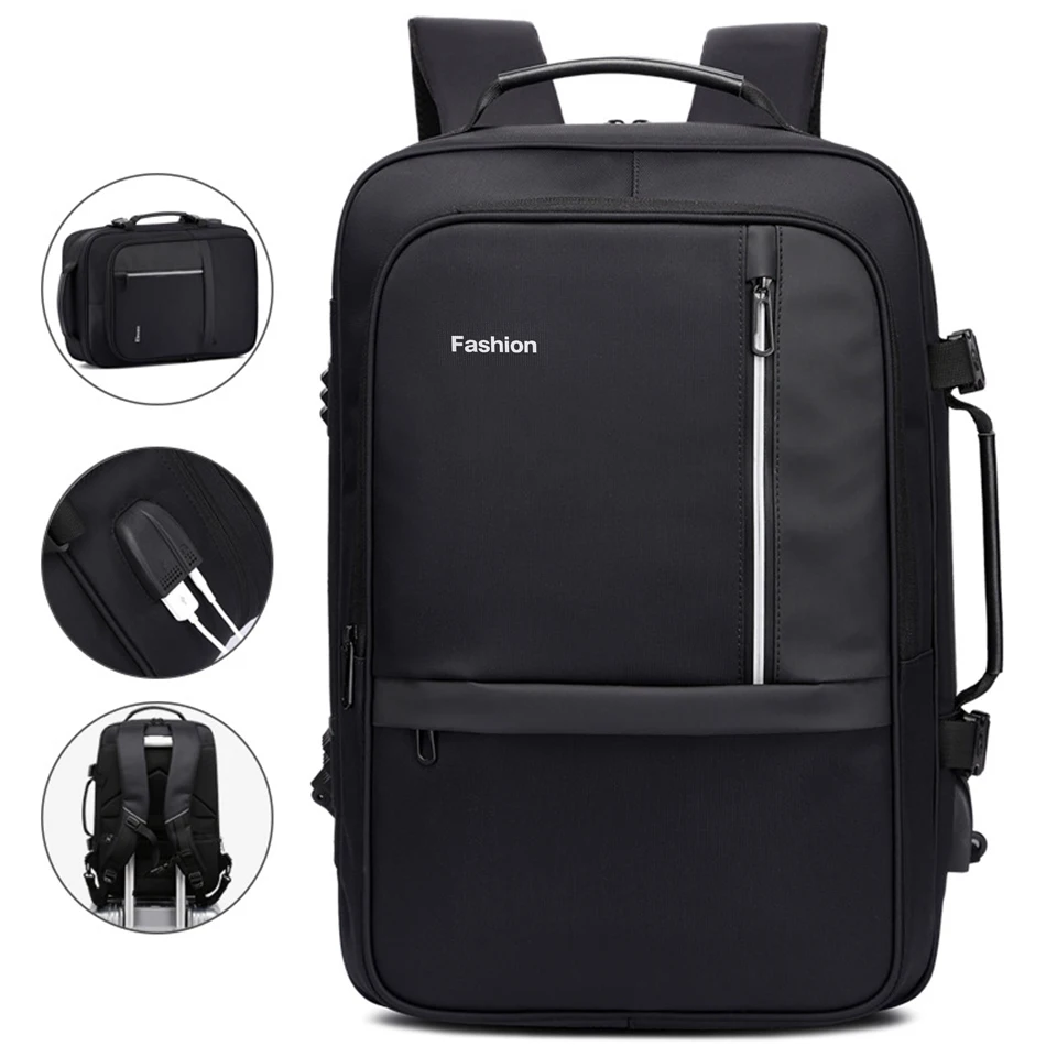 Laptop Backpack 17 Inch 15.6 Men Backpacks Male Business Women Notebook Travel Bagpack Waterproof USB Charging Anti Theft Bags