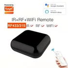 Умный пульт дистанционного управления WIFI на ИК + RF работает с инфракрасным 315433 мгц радиочастотный пульт дистанционного управления вентилятор светильник ТВ кондиционер воздуха