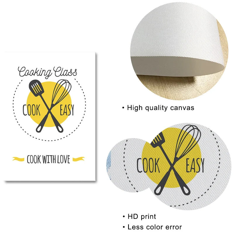 Современная Минималистичная кухонная посуда Картина на холсте настенное