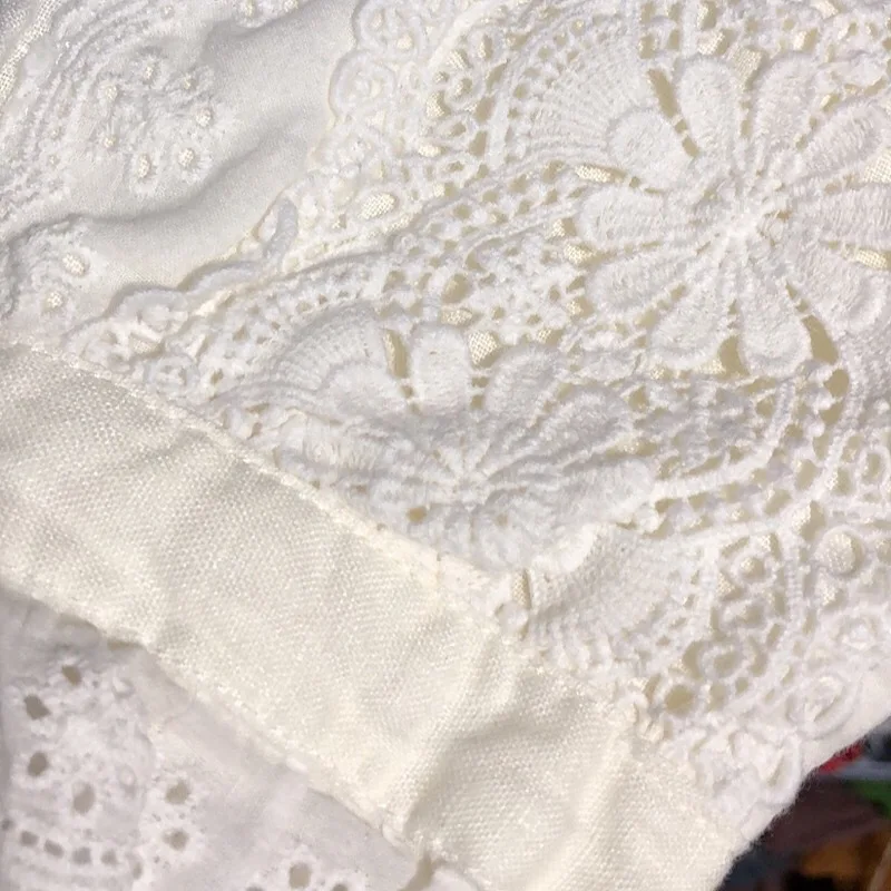 

Vintage Women Summer Linen Lace Patchwork Solid Color Harem Pants Ladies Flax Cotton Harem Trousers Female 2021 Large Size Pants