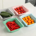 Выдвижные корзины для хранения Кухня плода многоразовые раковина крылом органайзер для холодильника для хранения современный Кухня инструменты