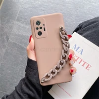 silicone bracelet chain phone case on for xiaomi redmi note 10 pro max 10s 10 9 s 9s 8t 8 t 7 pro soft fitted shell back cover