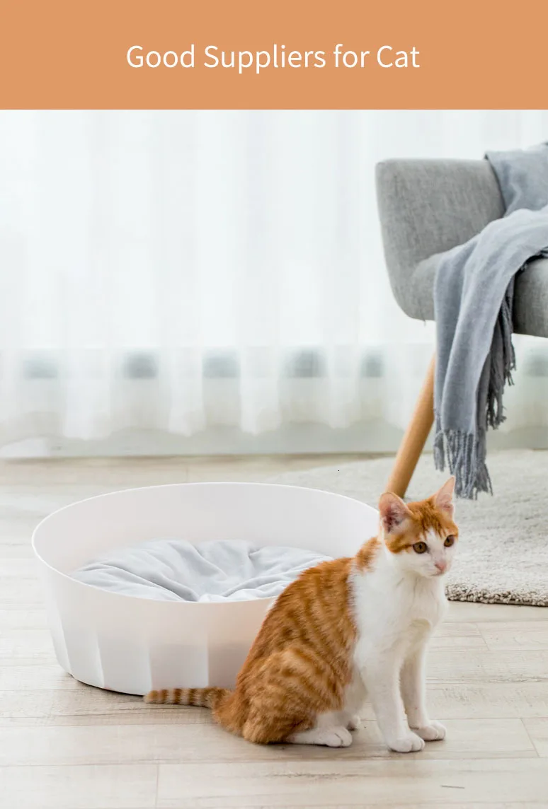 Xiaomi Jordan&judy Pet Nest Bed Round Easy To Disassemble Dogs Cats Net Bed With Soft Mat