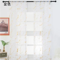 curtains tulle for living room marble striped gold silver printed tulle home balcony vertical curtain cortinas white blackout