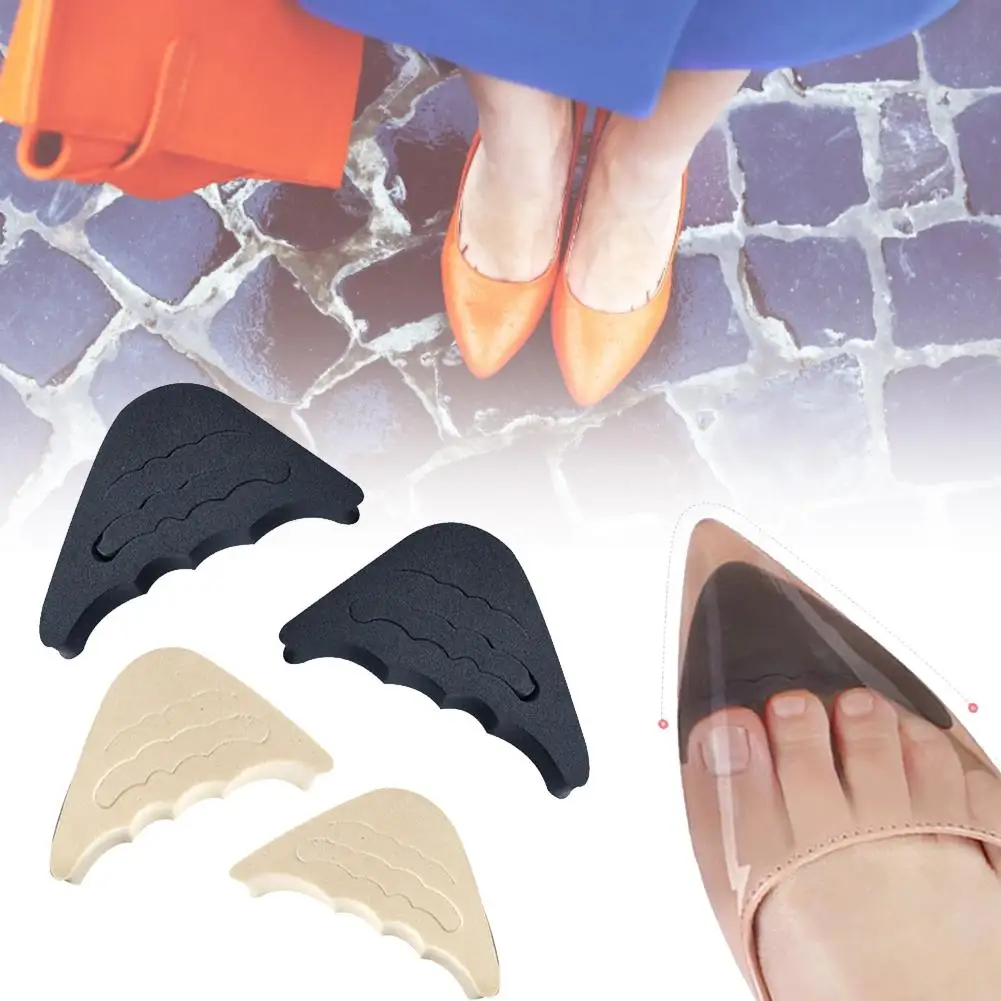 

1pair Women High Heel Toe Plug Insert Shoe Big Shoes Toe Front Filler Cushion Pain Relief Protector Adjustment Shoe Accessories