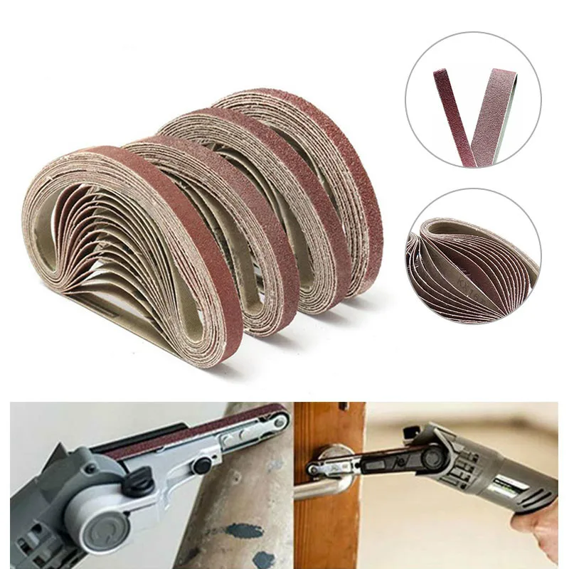 50Pcs 330*10MM Sanding Belts 40-1000Grits Sandpaper Abrasive Band For Sander Belt Tool Metal Polishing | Инструменты