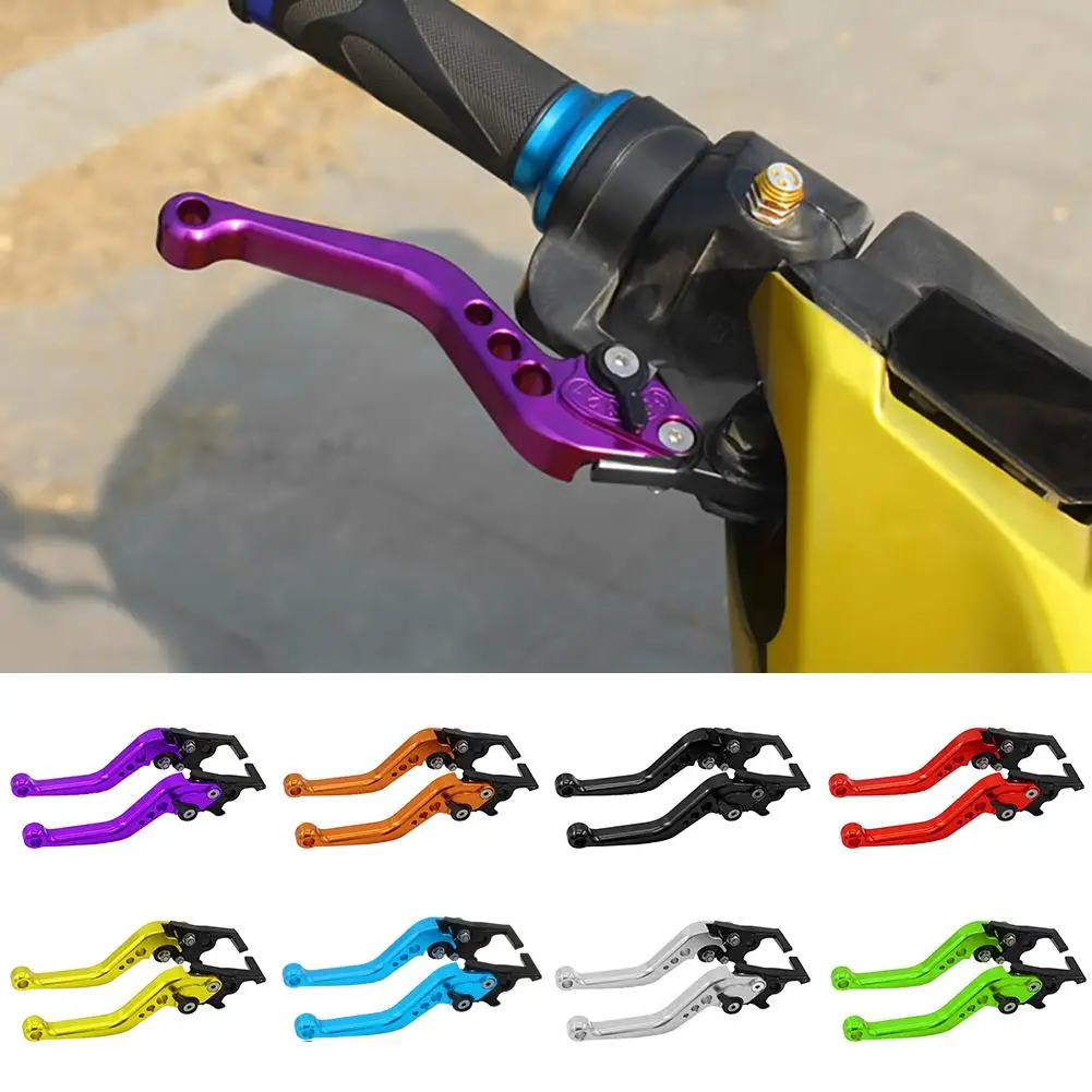 

50% HOT SALES!!!1 Pair Motorcycle Motorbike CNC Metal Adjustable Hand Lever1 Brake Handle Grip