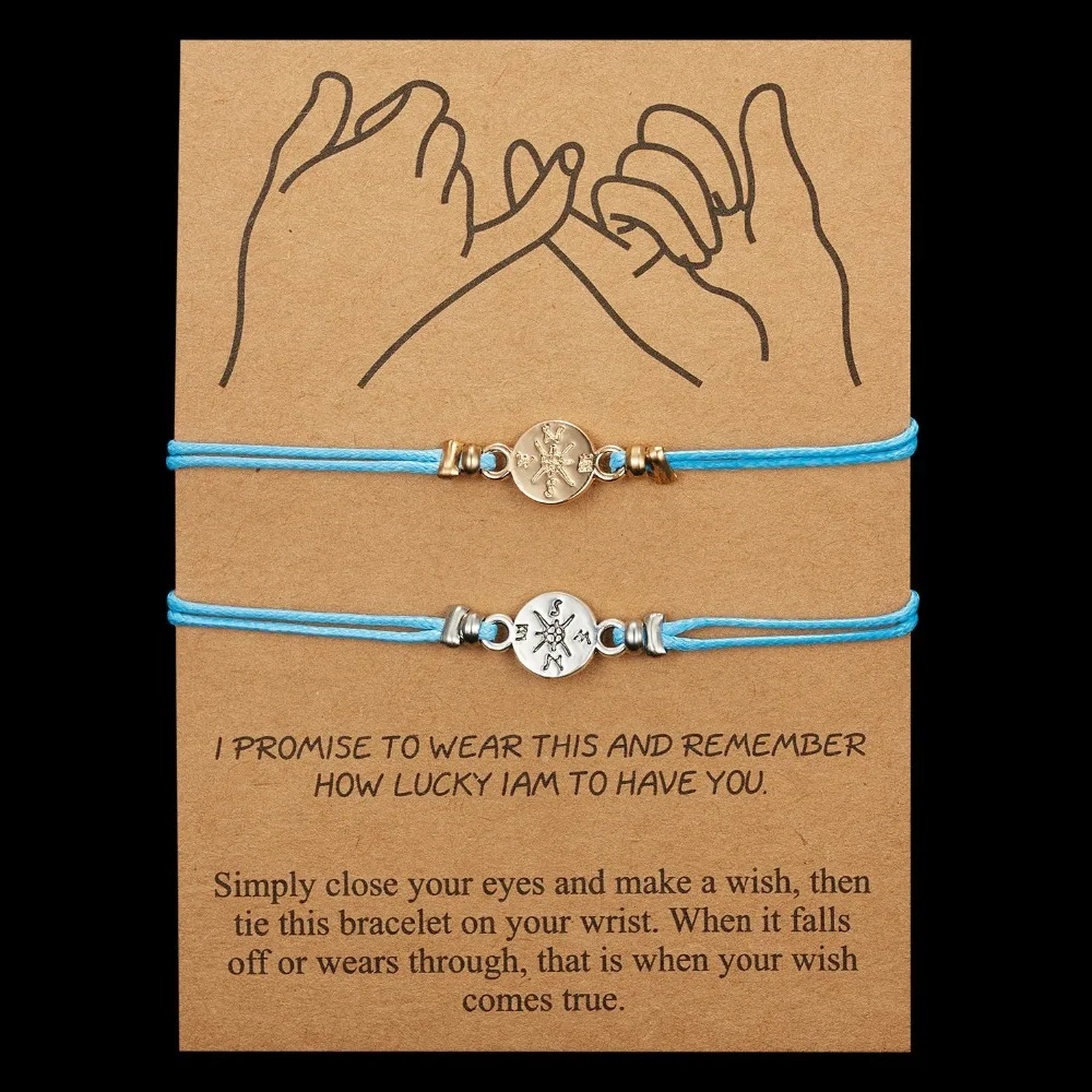 Belleper Make a Wish/Friendship/Mom Love Card Turtle Adjustable Fashion High Quality Bracelet Charm Female New Unique Jewelry