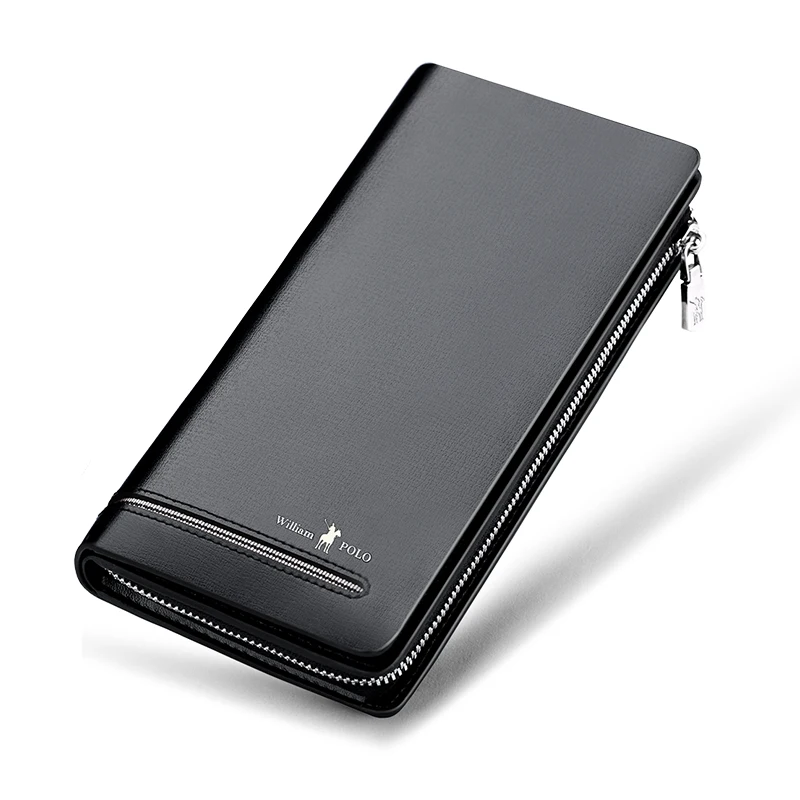 Сумка для карт WILLIAMPO Мужская кожаная с несколькими отделениями противоугонная