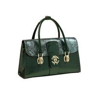 2021 new fashion large capacity luggage snake pattern contrast leather womens bag portable single shoulder messenger bag