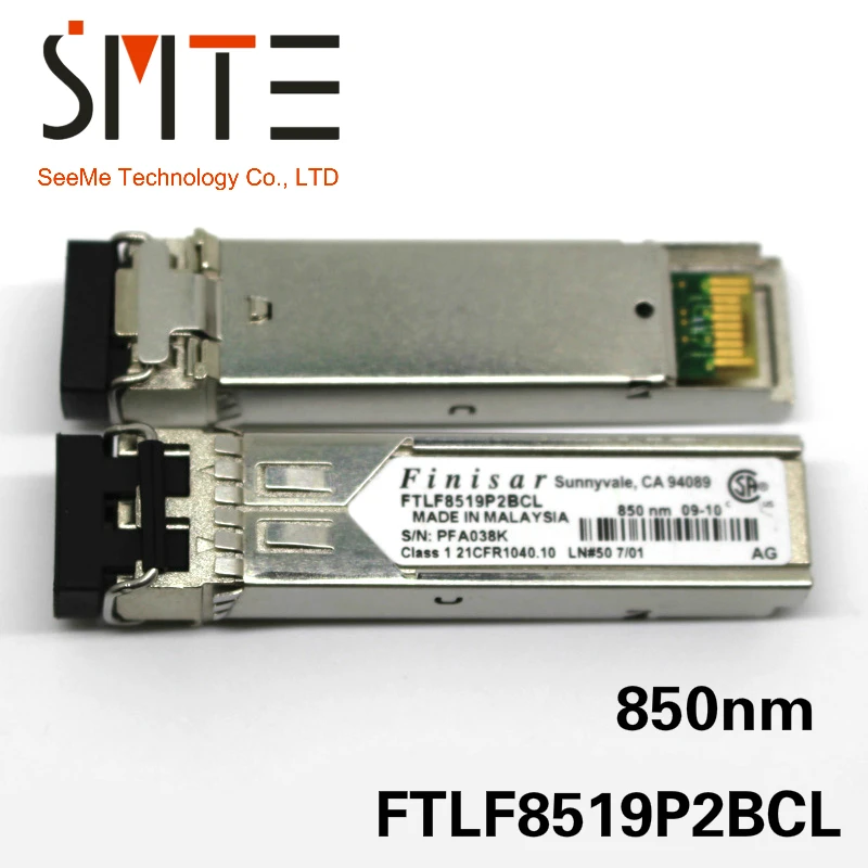 Оригинальный мультимодовый оптический модуль Finisar Gigabit SFP 2,125G 850NM FTLF8519P2BCL